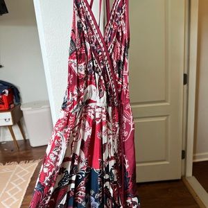 Maxi dress multi color print